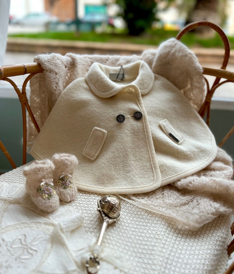 Baby Cape in Merino Wool