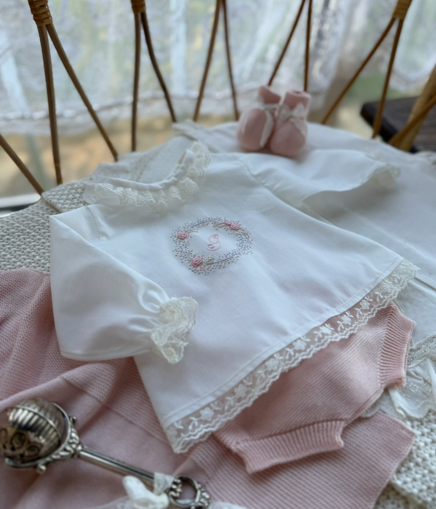 Conjunto Bordado Algodón Orgánico